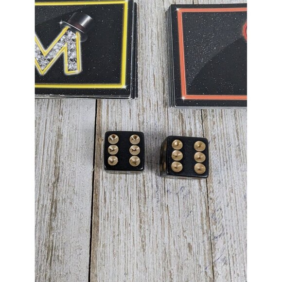 Monopoly Empire Replacement Game Pieces 2013 Chance Empire Cards Black Gold Dice - Picture 2 of 6